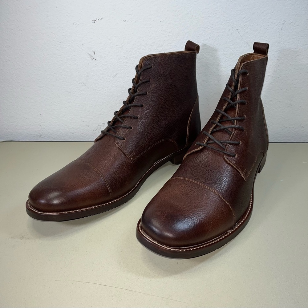 Brand New Stafford Mens Stf Hacker Ortholite Lace Up Boots Flat Heel 12 & 9.5 M